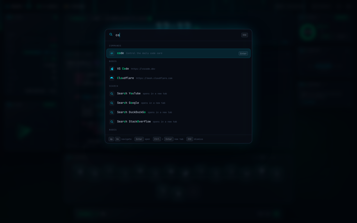 Command palette