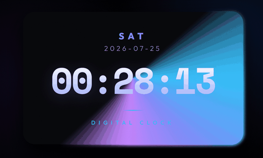 Digital Clock Preview